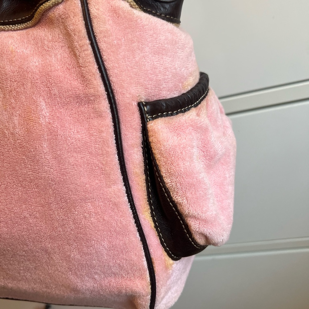 Vintage Juicy Couture Pink and Brown Women's Bag - Picture 4 of 10